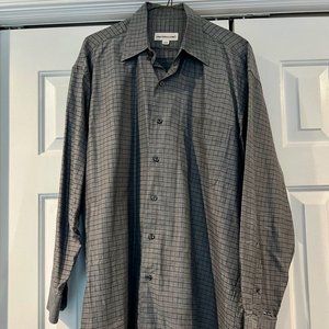 Pronto Uomo Men's Checked Button Down Shirt